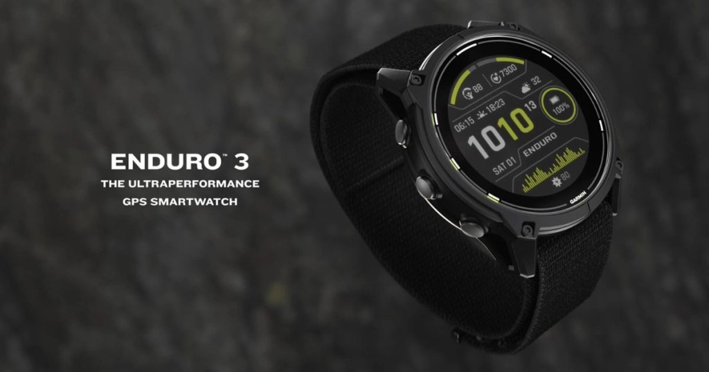 Spesifikasi Garmin Enduro 3, Baterai Tangguh Hingga 90 Hari!